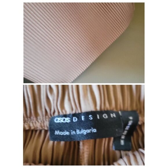 Asos Design Wide Leg Loose Fit Casual Pants Made Of Light And Fresh Fabric US - Picture 6 of 6